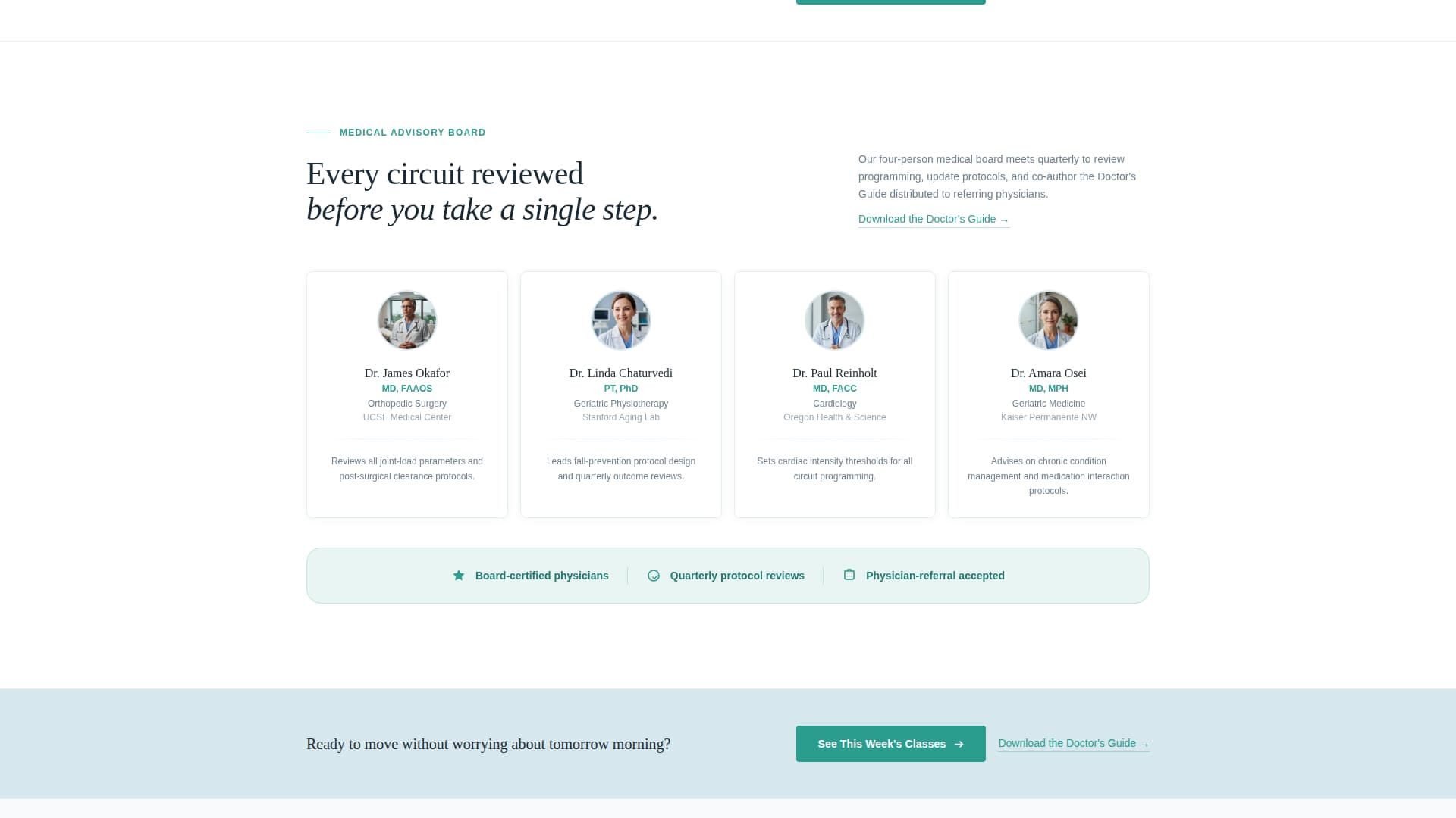 Stride - Trusted Seniorfitness Landing Page Template