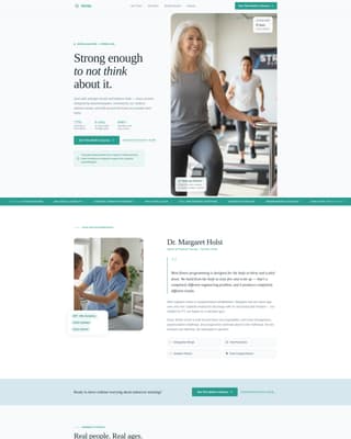 Stride - Trusted Seniorfitness Landing Page Template