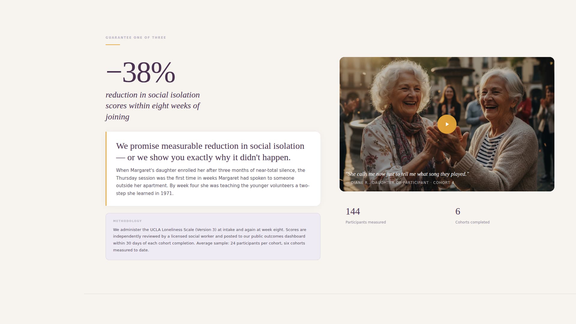Encore - Heartfelt Seniorliving Landing Page Template