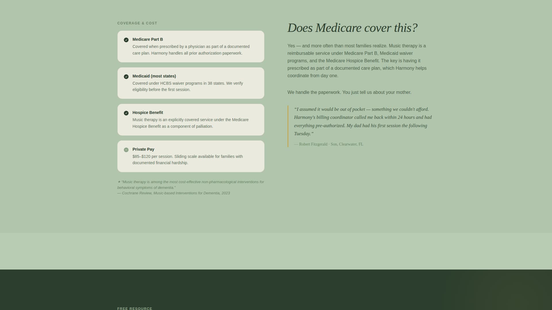 Senior - Premium Music Landing Page Template