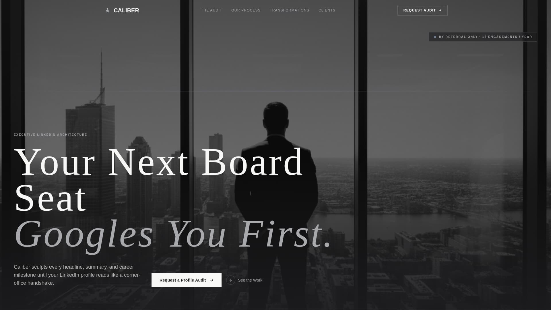 Executive & C-Suite Career Specialist Professional Website Template