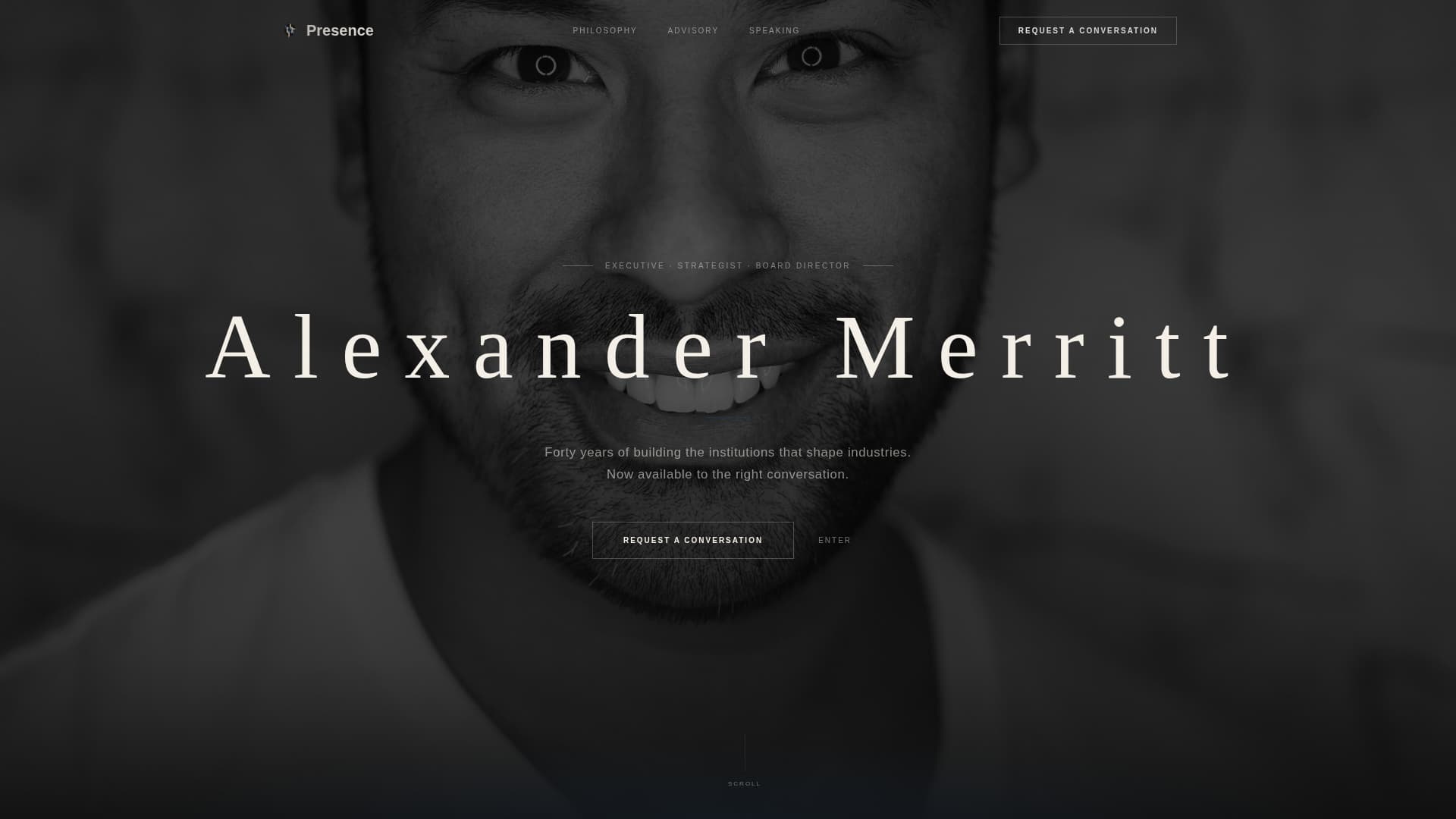 Specialist Executive & C-Suite Career Portfolio & Case Study Website Template