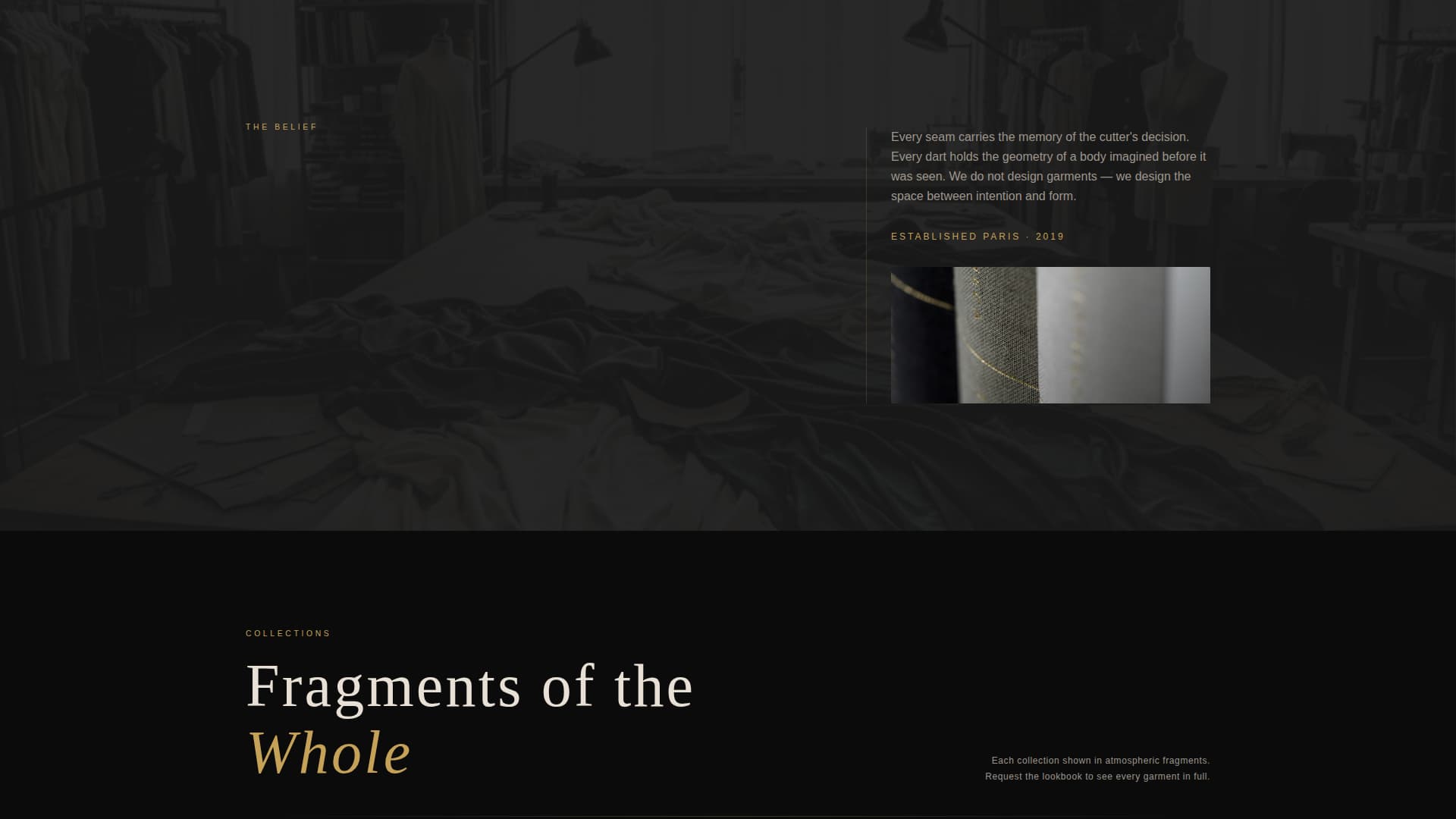 Fashion Designer Portfolio Professional Website Template