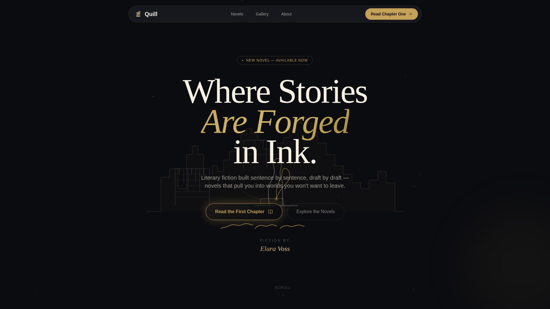 Author & Writer Professional Website Template