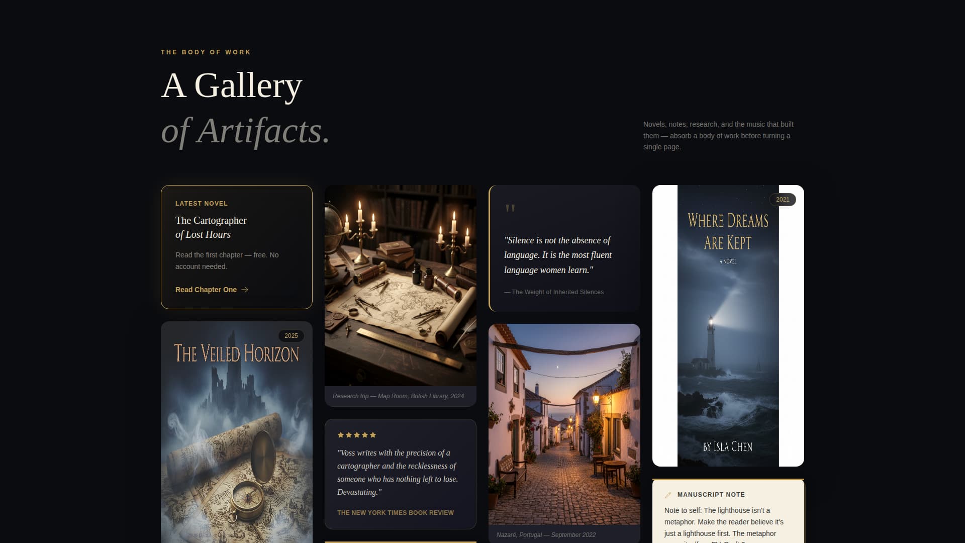 Author & Writer Professional Website Template