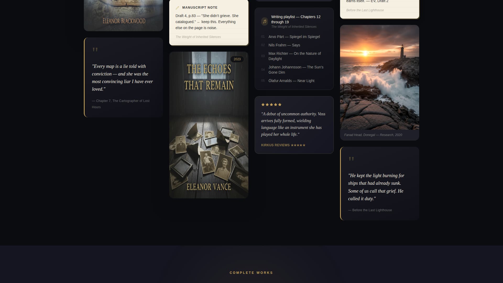 Author & Writer Professional Website Template