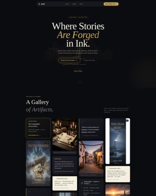 Author & Writer Professional Website Template