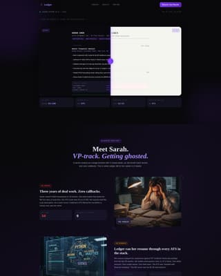 Financial Analyst Profile Pre-Launch Website Template