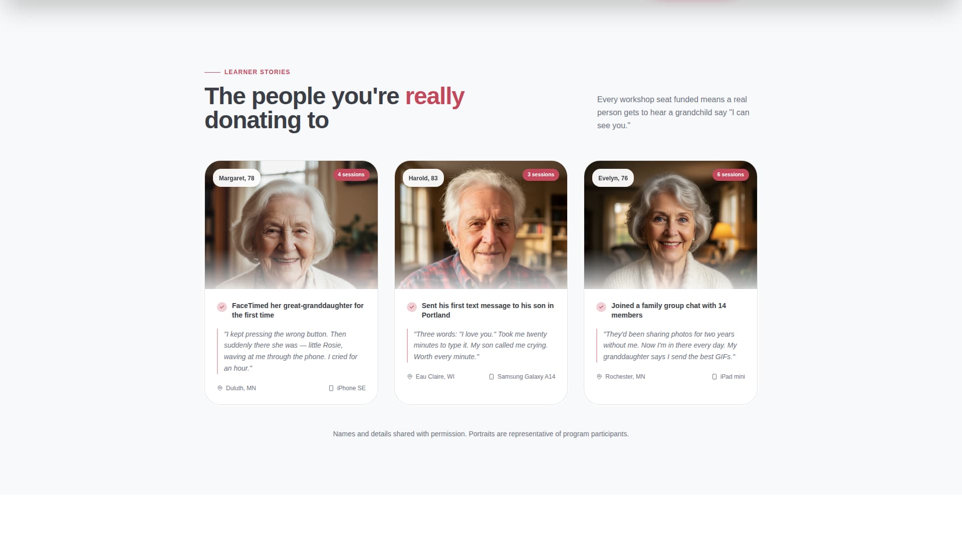 Gather - Heartwarming Senioroutreach Landing Page Template