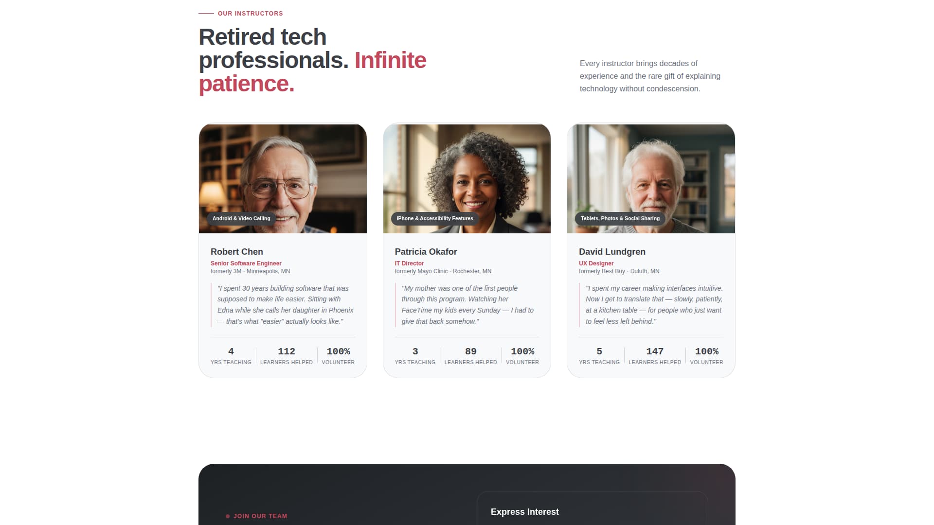 Gather - Heartwarming Senioroutreach Landing Page Template