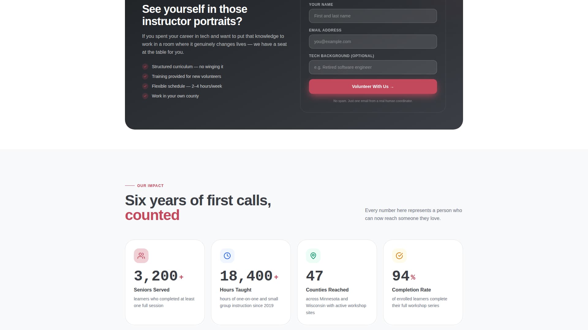 Gather - Heartwarming Senioroutreach Landing Page Template