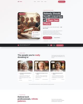 Gather - Heartwarming Senioroutreach Landing Page Template