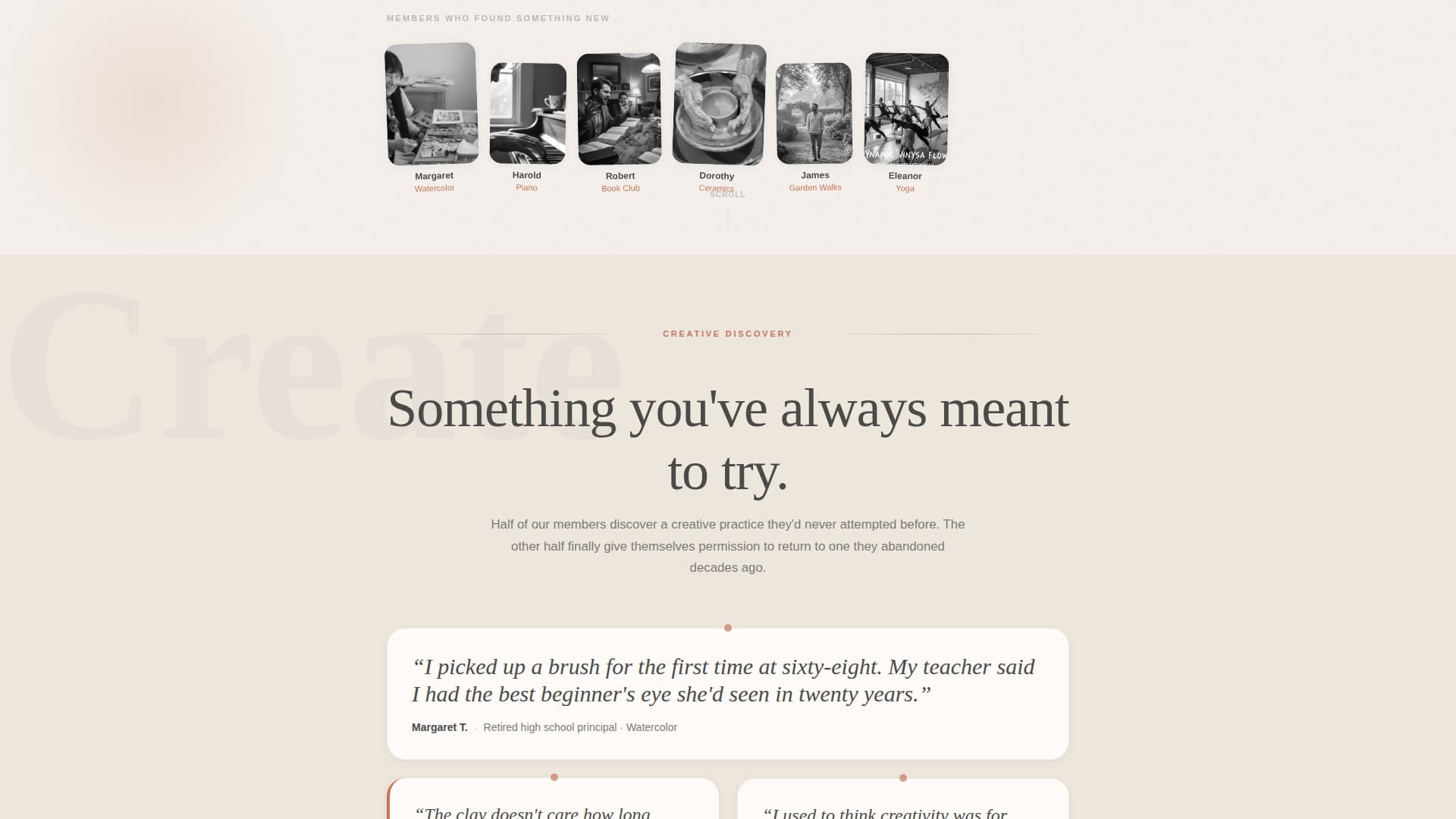Gather - Welcoming Seniorclub Landing Page Template