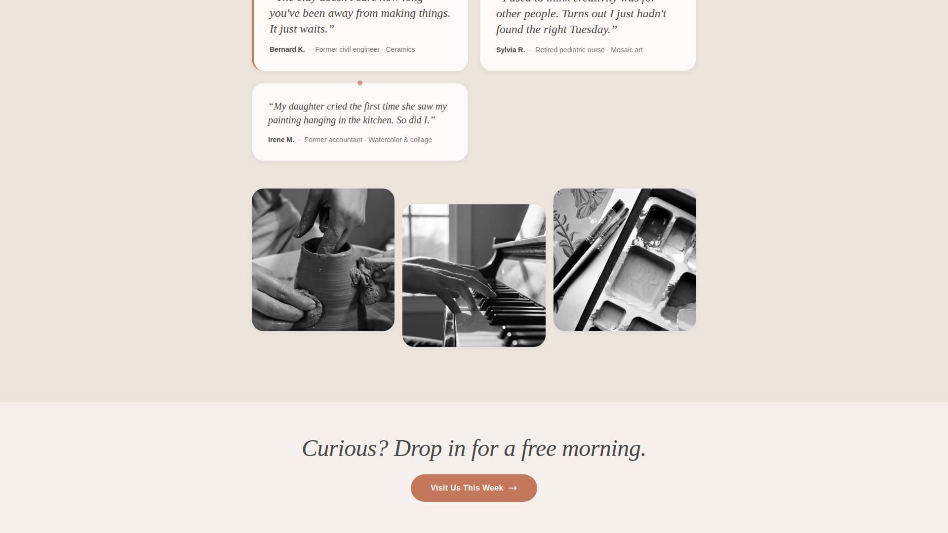 Gather - Welcoming Seniorclub Landing Page Template