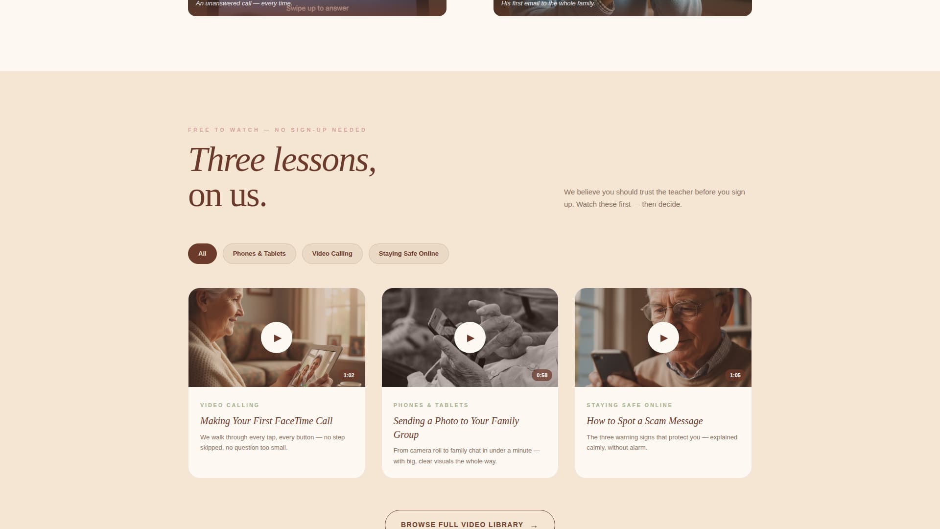 Bridge - Trusted Seniortechnology Landing Page Template