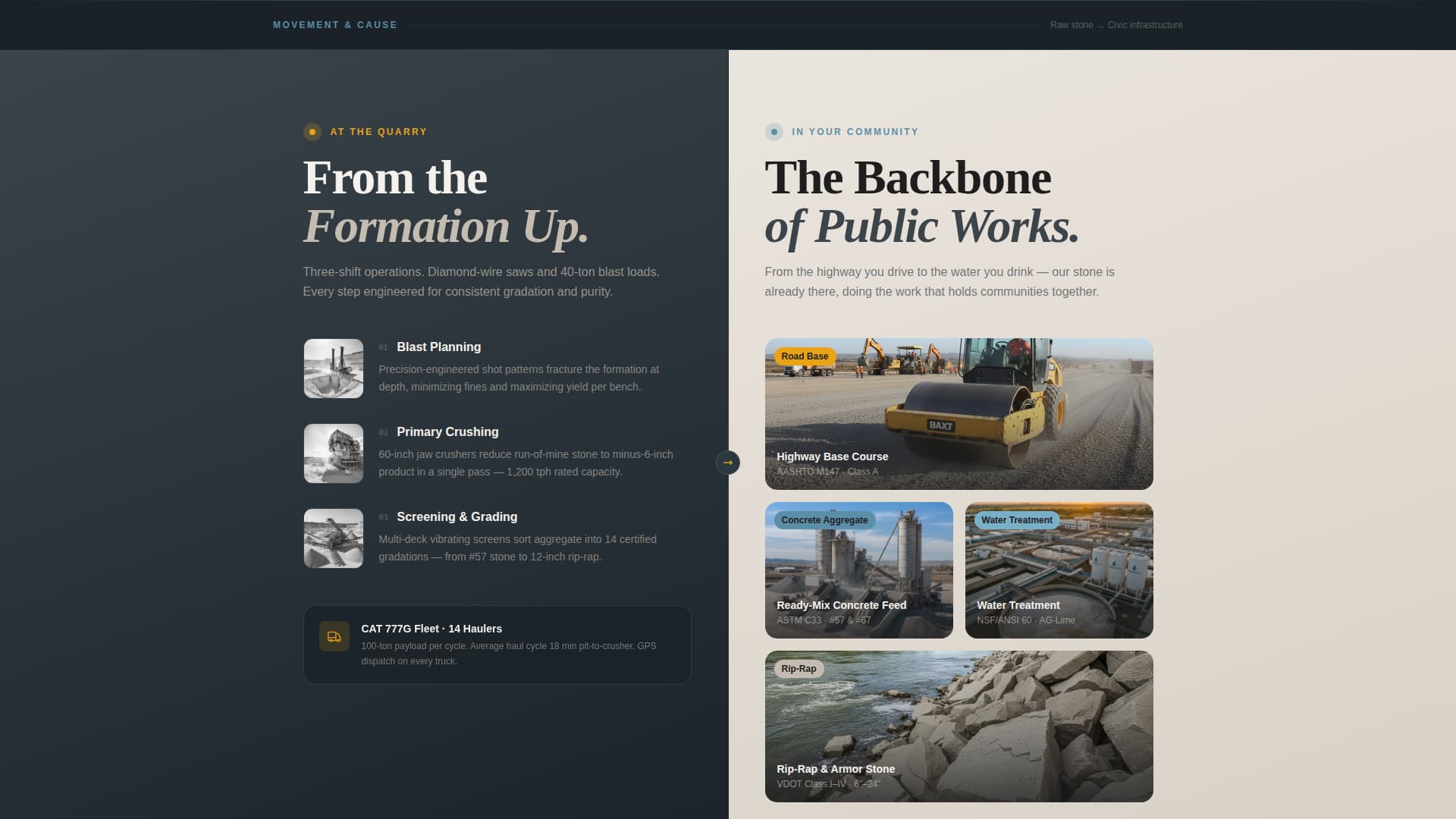 Quarry - Powerful Limestone Landing Page Template