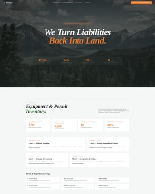 Reclaim - Proven Minerehabilitation Landing Page Template