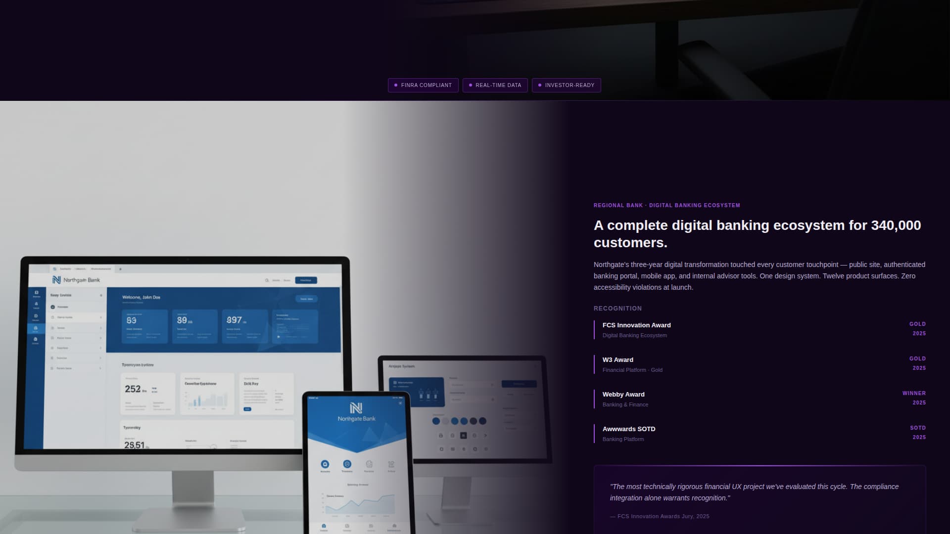 Folio - Awardwinning Fintech Landing Page Template