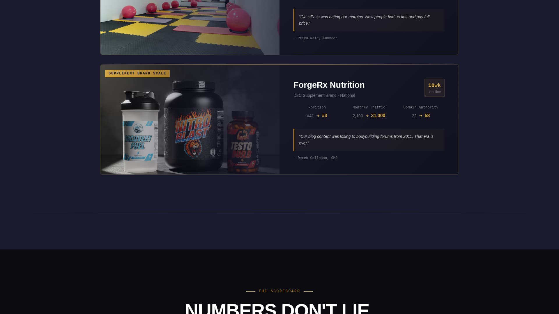 Rank - Dominant Fitness Landing Page Template