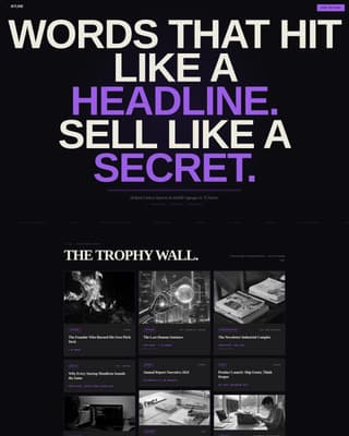 Byline - Bold Freelance Writer Landing Page Template