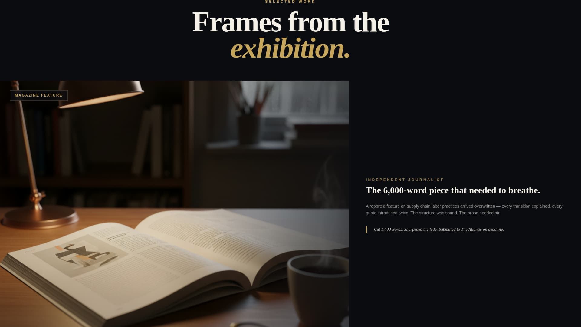 Byline - Compelling Freelancewriter Landing Page Template