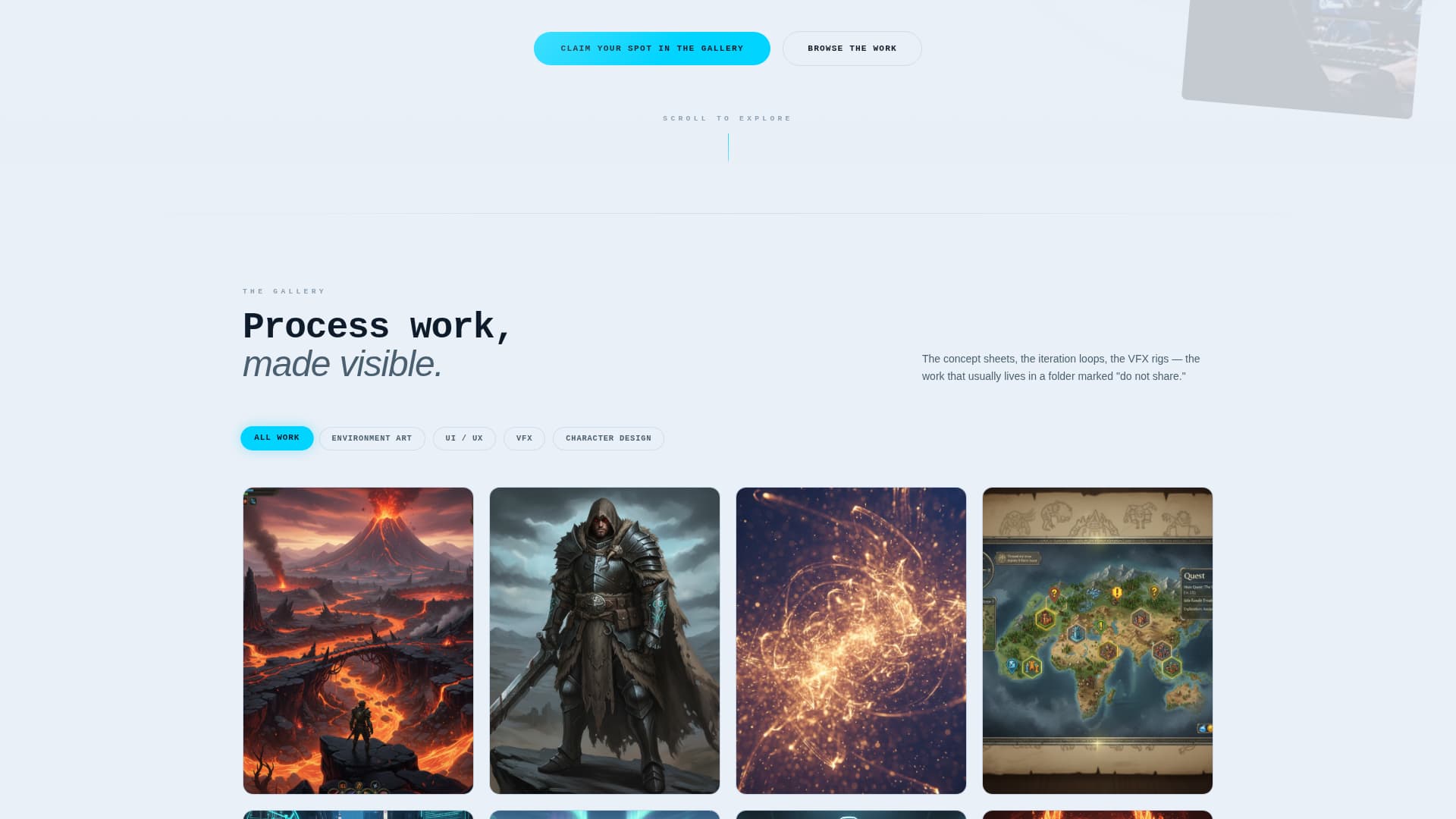 Game Designer Portfolio Pre-Launch Website Template