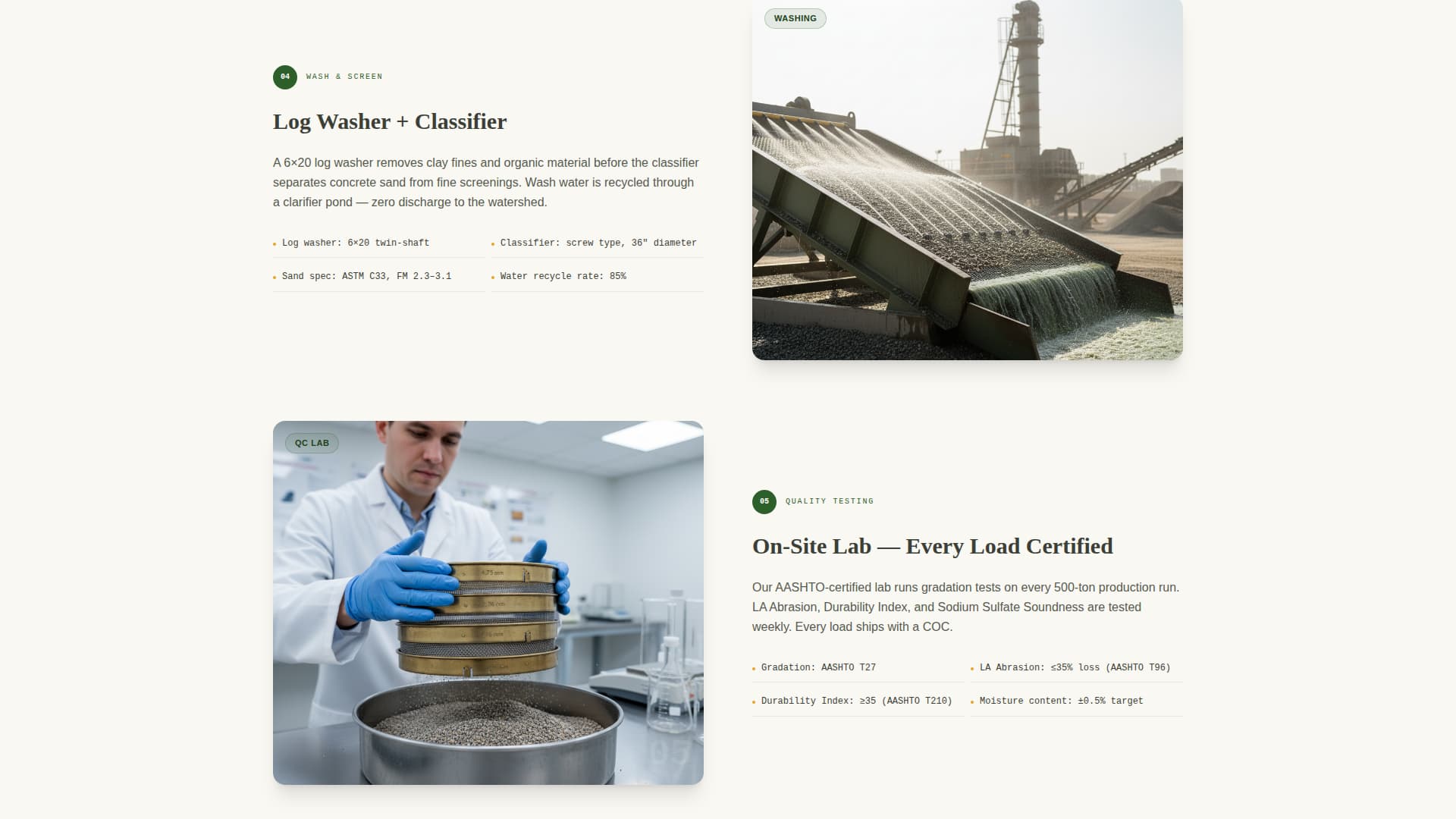 Aggregate - Reliable Quarry Landing Page Template