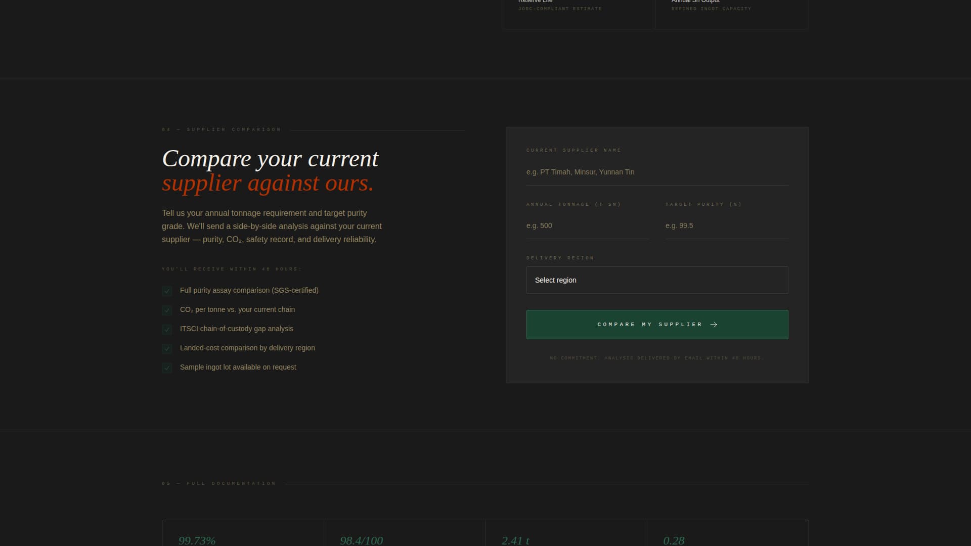 Vein - Transparent Tinmining Landing Page Template