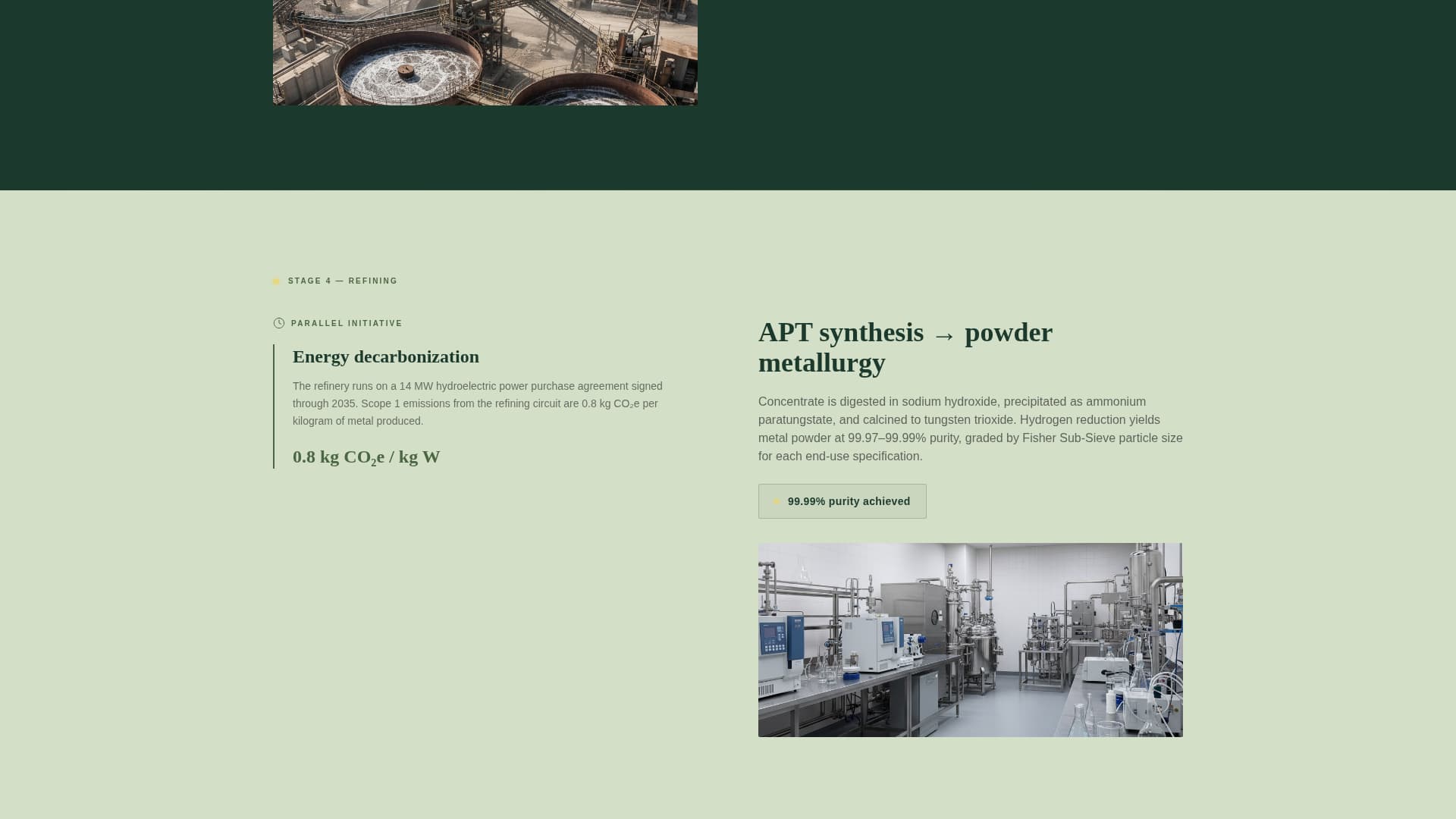 Seam - Precision Tungsten Landing Page Template