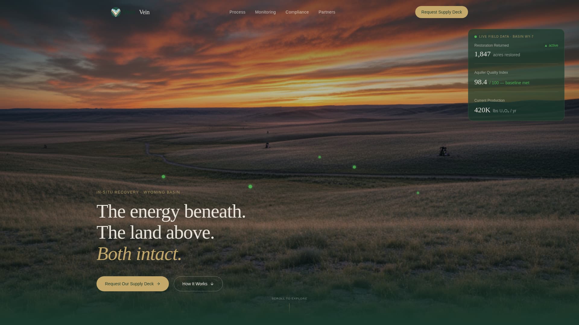 Uranium - Modern Mining Landing Page Template