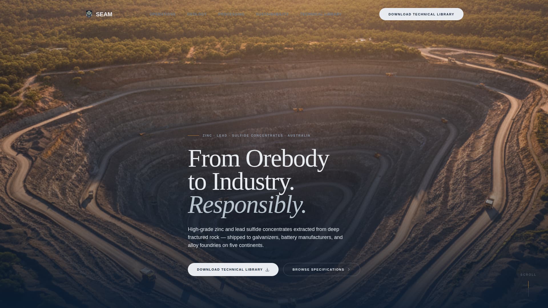 Seam - Authoritative Zinclead Landing Page Template