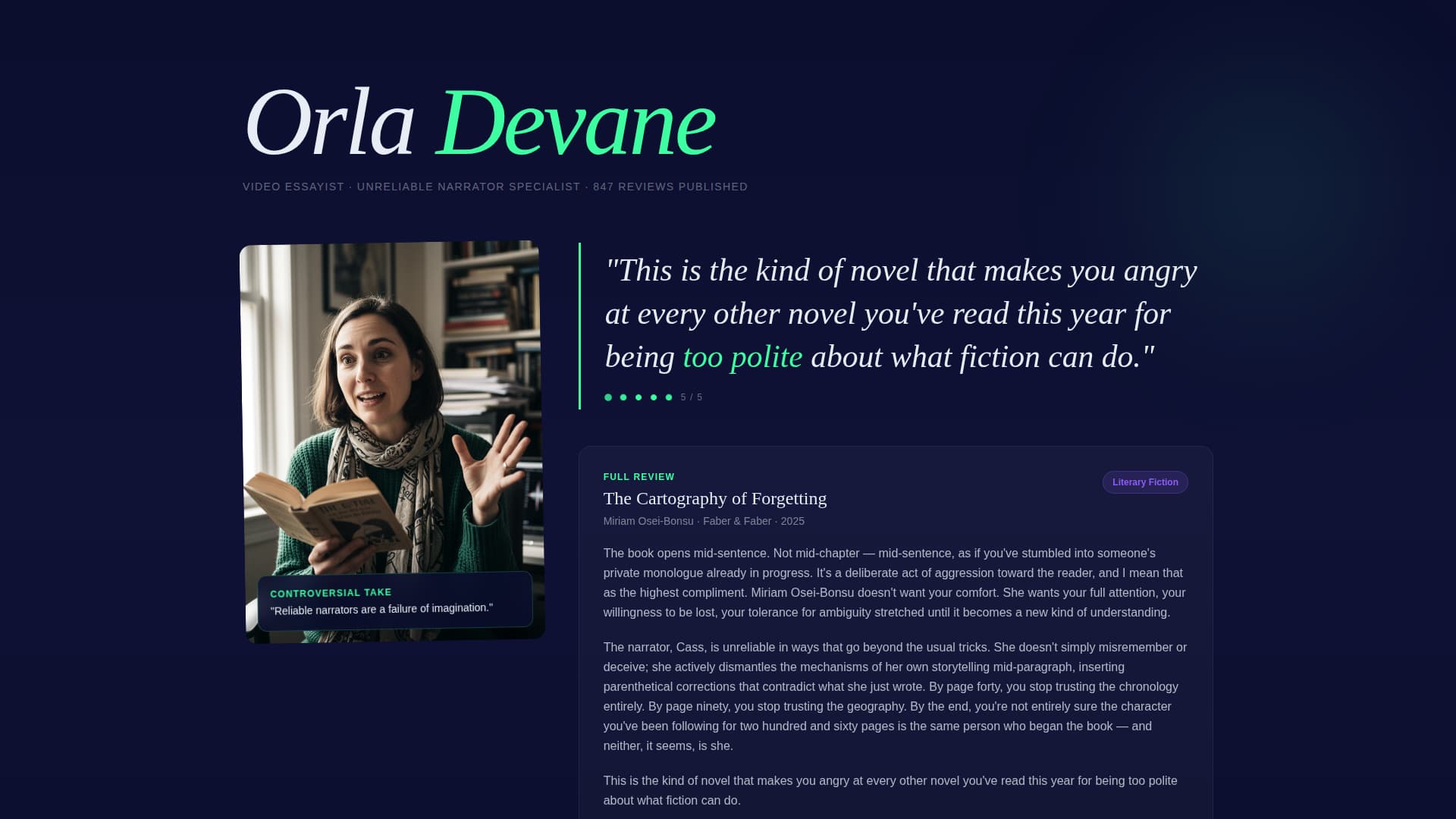 Publishing & Book Industry Reviews & Social Proof Website Template