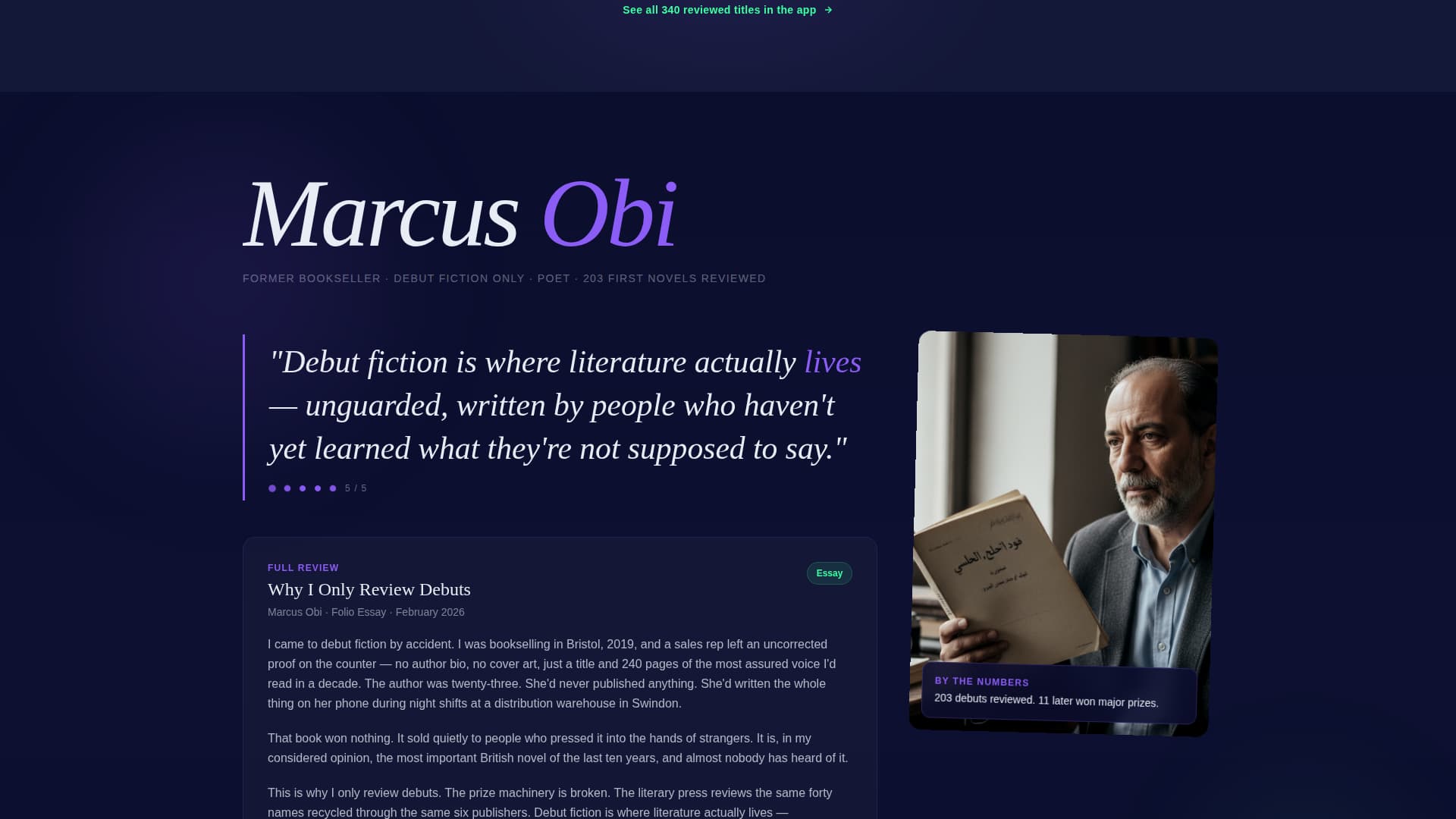 Publishing & Book Industry Reviews & Social Proof Website Template