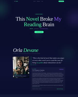 Publishing & Book Industry Reviews & Social Proof Website Template