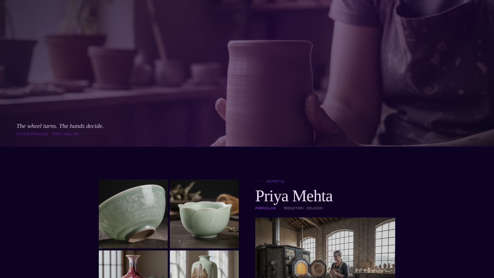 Kiln - Electric Ceramic Landing Page Template