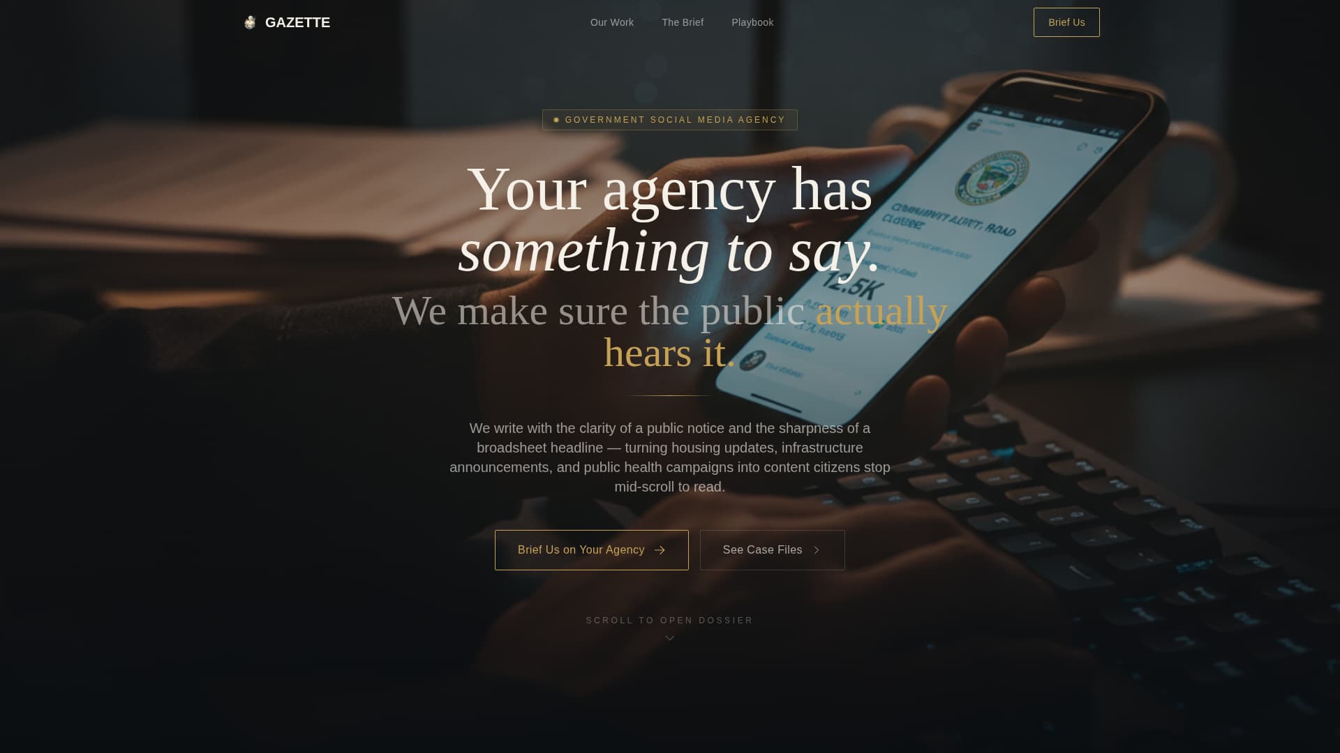 Government Marketing & Agency Professional Website Template