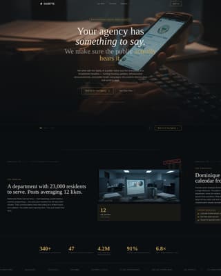 Government Marketing & Agency Professional Website Template