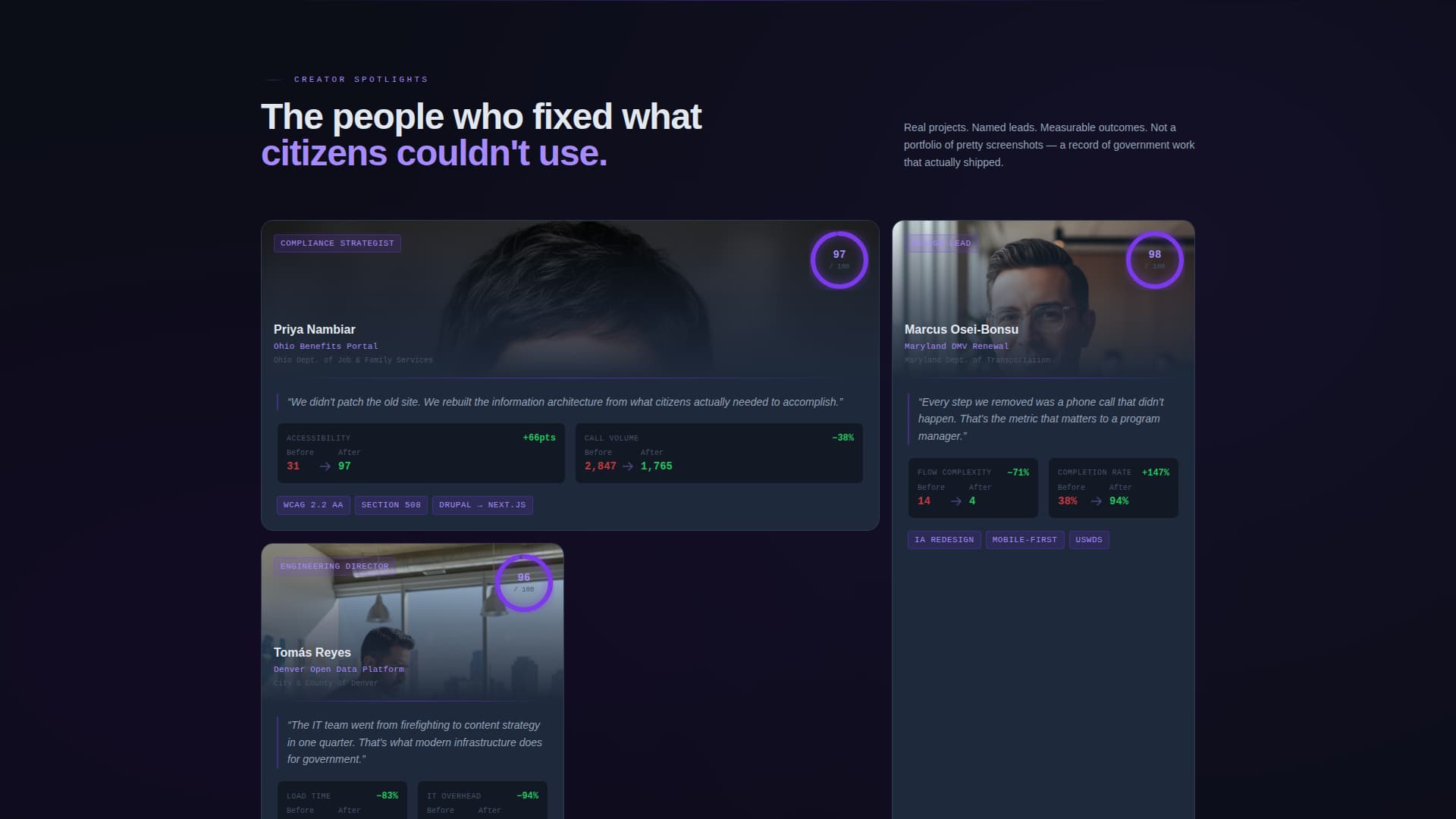Government Marketing Agency Landing Page Template