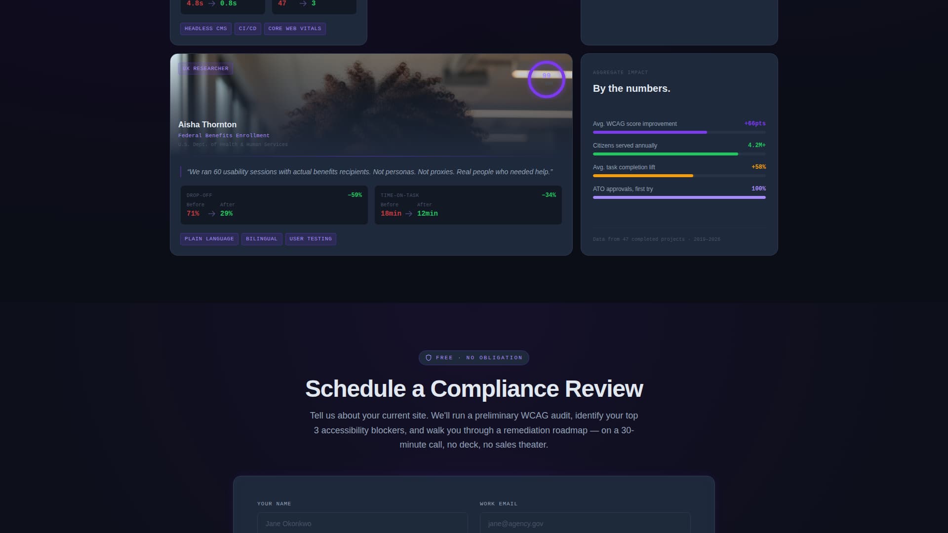 Government Marketing Agency Landing Page Template