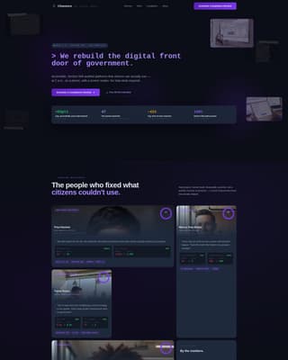 Government Marketing Agency Landing Page Template