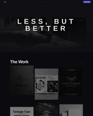 Folio - Immersive Designer Landing Page Template