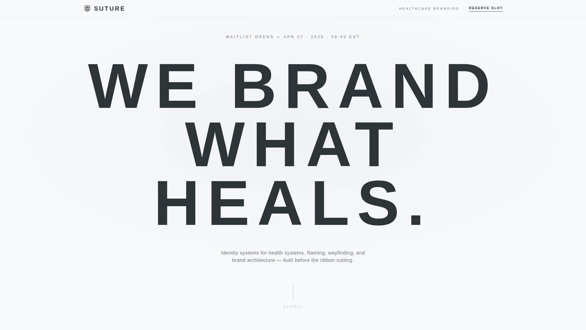 Suture - Precision Healthcare Landing Page Template