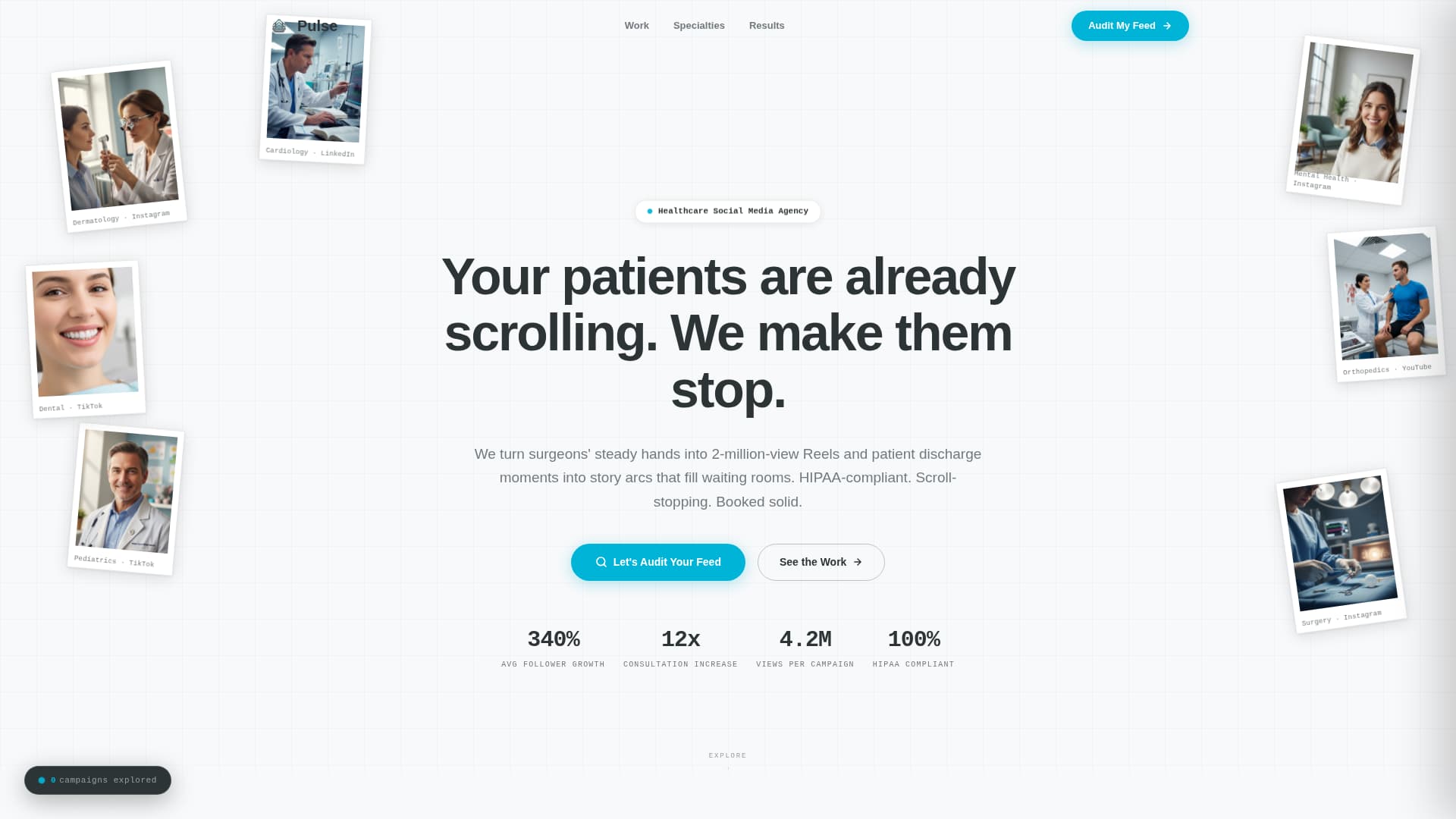 Pulse - Scrollstopping Healthcare Landing Page Template