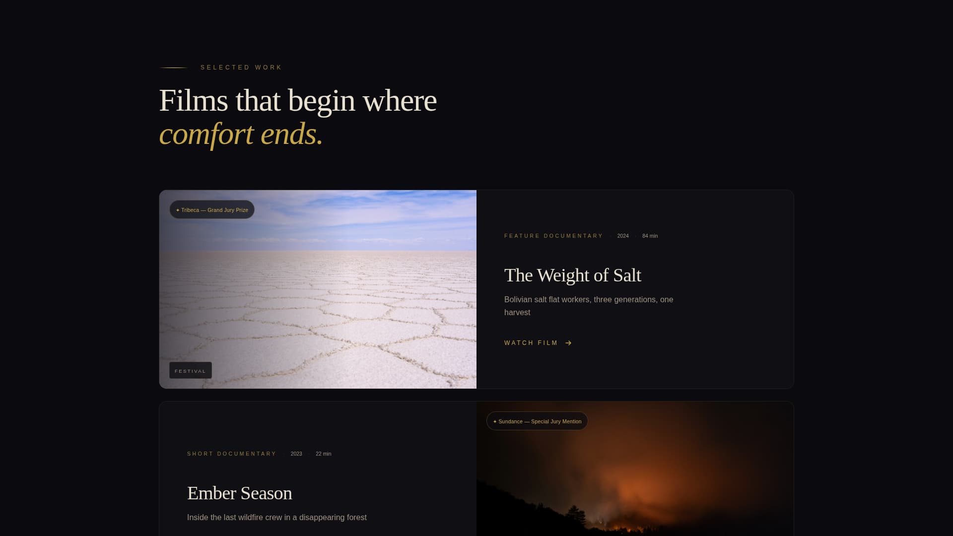 Film & Video Production Professional Website Template