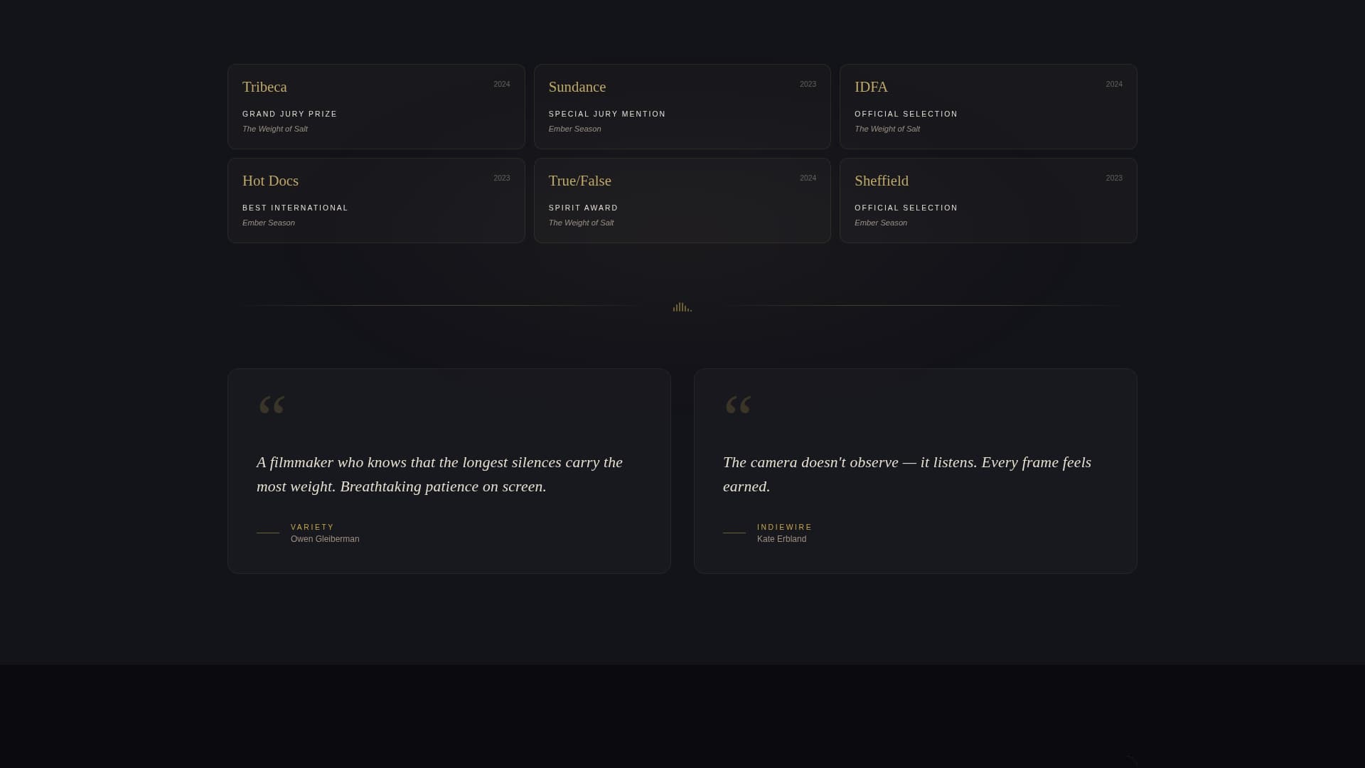 Film & Video Production Professional Website Template