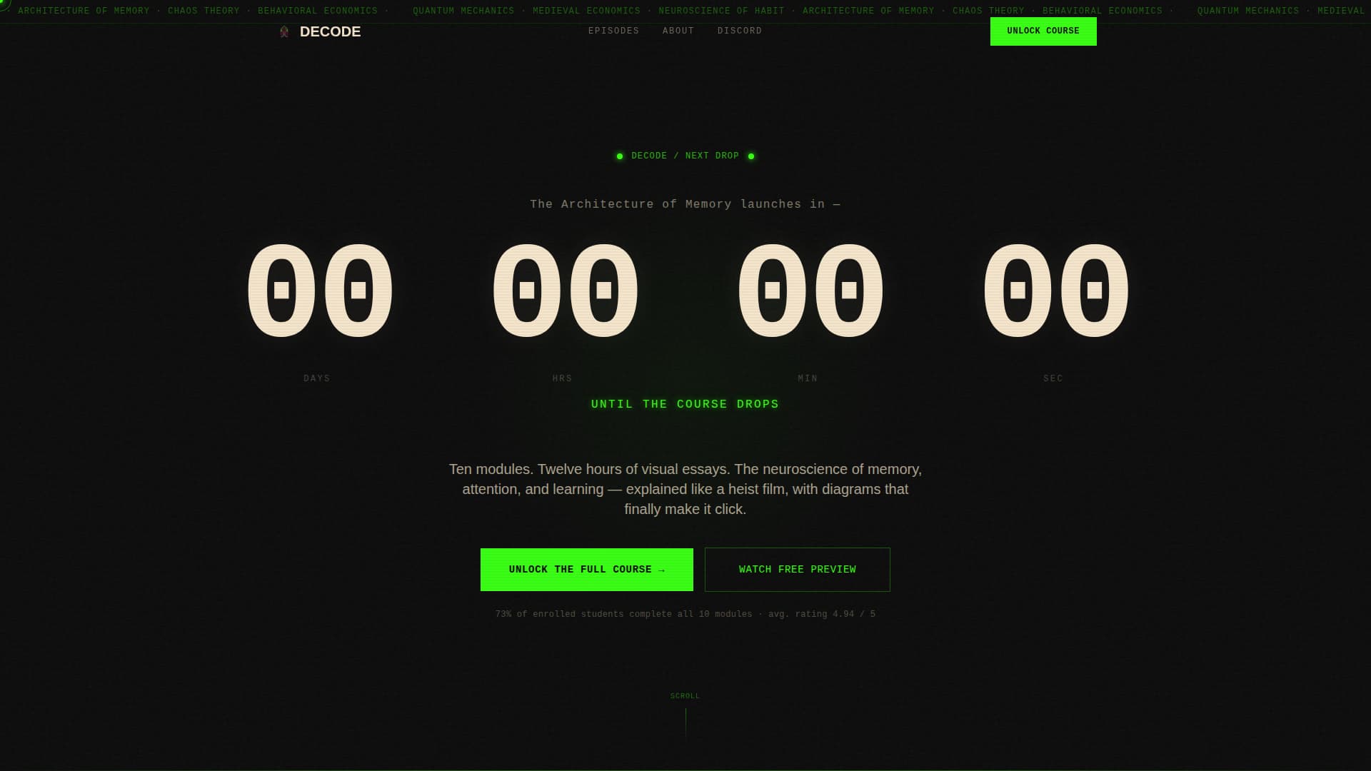 Content Creator Education Website Template