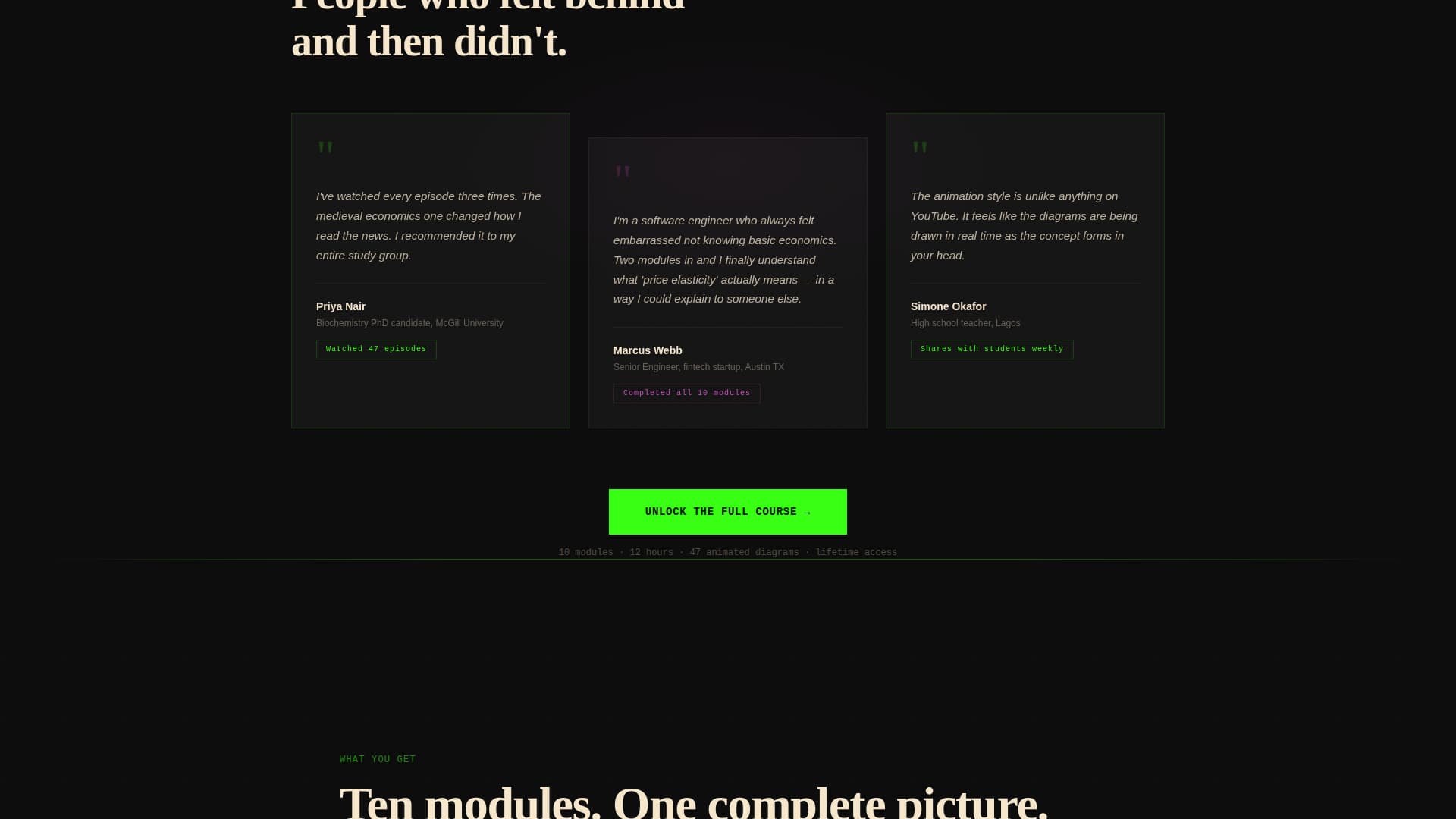 Content Creator Education Website Template