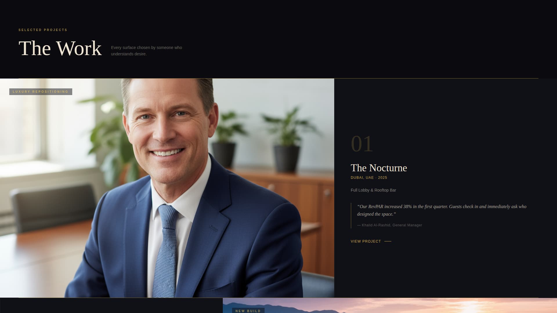 Architecture & Interiors Portfolio Specialist Portfolio Website Template