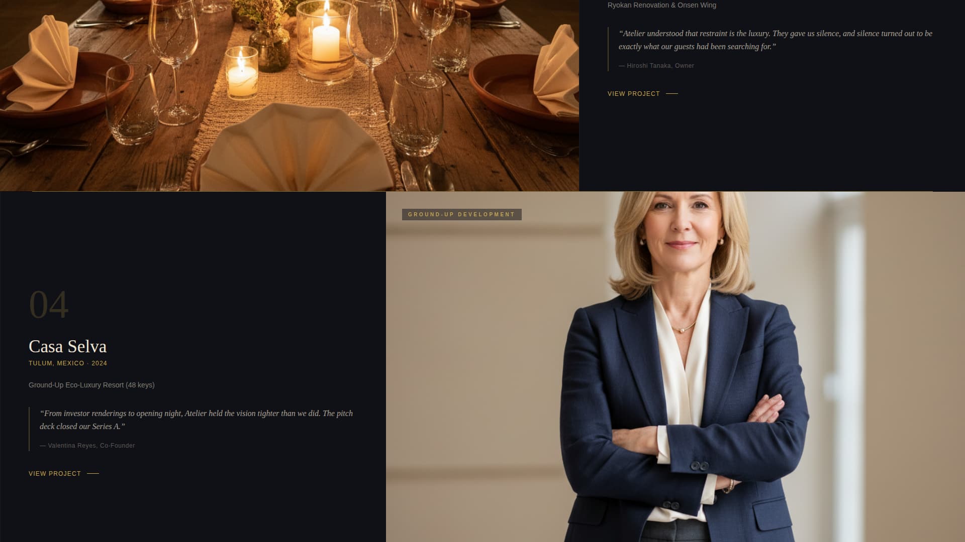 Architecture & Interiors Portfolio Specialist Portfolio Website Template