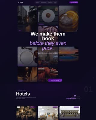 Curate - Stunning Hospitality Landing Page Template